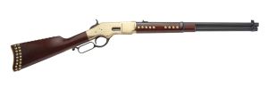 1866 Yellowboy "Pawnee" Carbine w/ Brass Tacks 45 Colt, 19 in. Rnd.