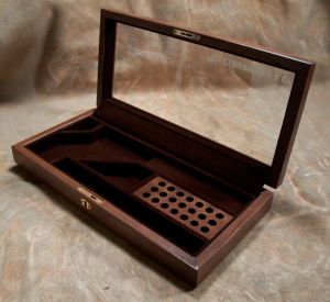 Fine Walnut Wood Display Case - Wyatt Earp® Buntline